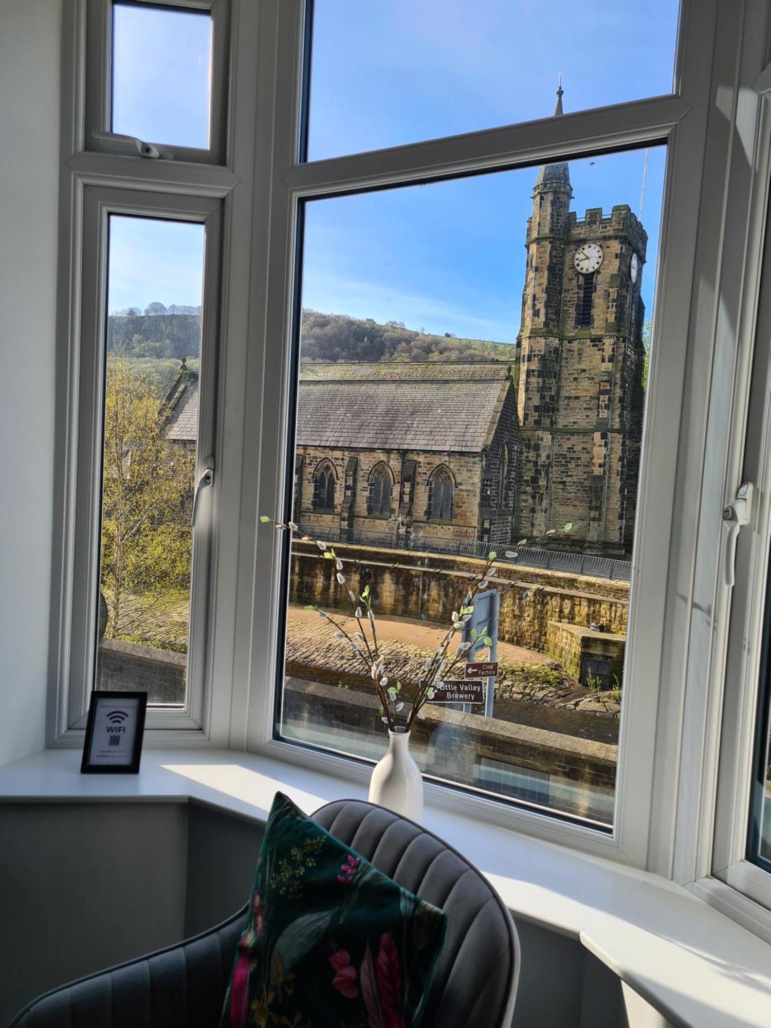 Modern River View Mytholmroyd Apartment Kültér fotó